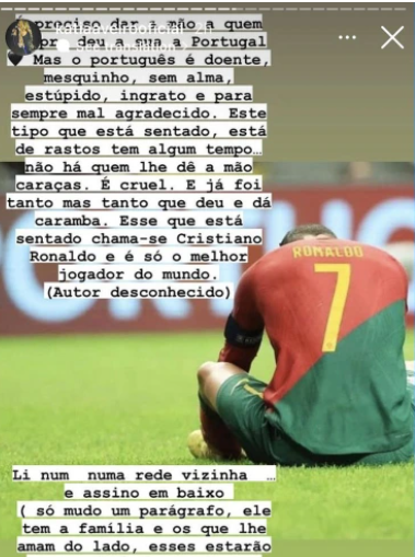 La hermana de Ronaldo pronunció una diatriba punzante en Instagram