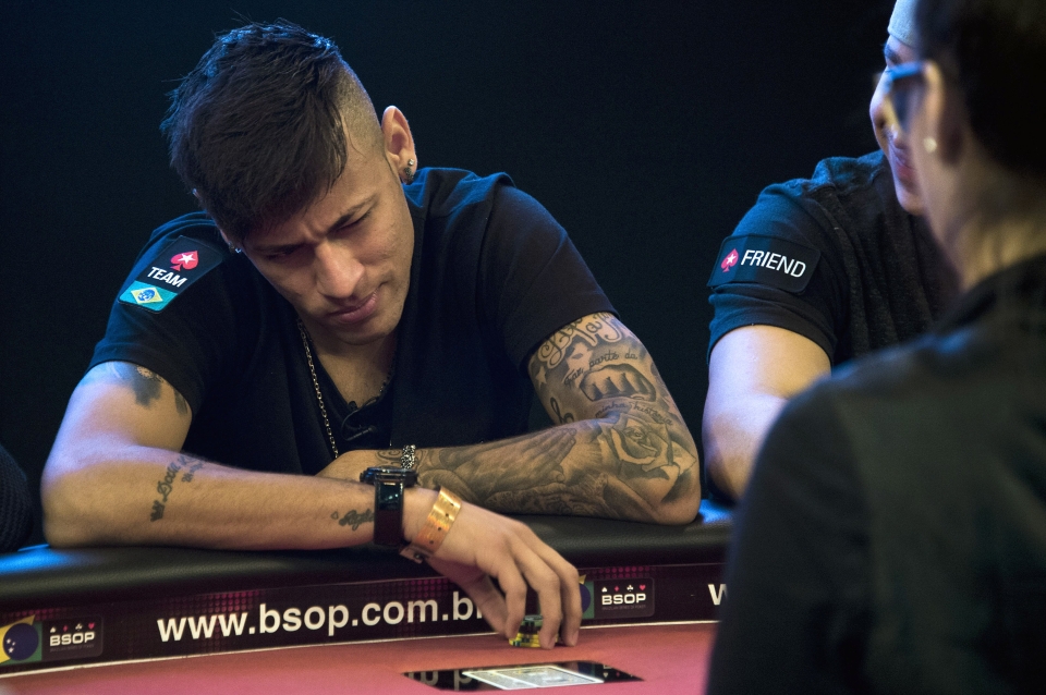 Neymar ha estado asistiendo a torneos de póquer desde sus primeros días en Barcelona