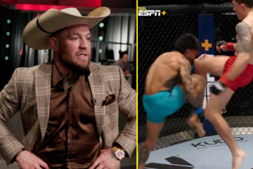 Conor McGregor se queda sin palabras cuando Ultimate Fighter desafía a su luchador con la rodilla voladora por KO 